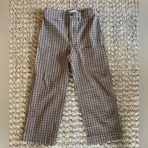 Madewell Slim Emmett Wide Leg Crop in Coster Plaid